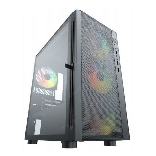 AH-TC4GA-0000 ACD Citadel 104 ATX, Black, USB3.0*1+USB2.0*2+HD audio,3*12cm F1 ARGB fans at front(Slave  fans) ,1*12cm F