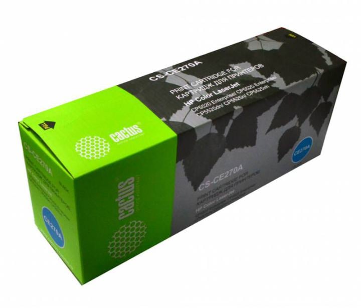 Картридж Cactus CS-CE270A Black для  HP LJ CP5520/5525