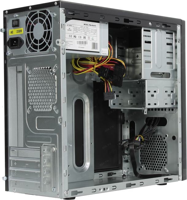Minitower Powerman <ES-722BK>  MicroATX 400W (24+2x4+6пин)