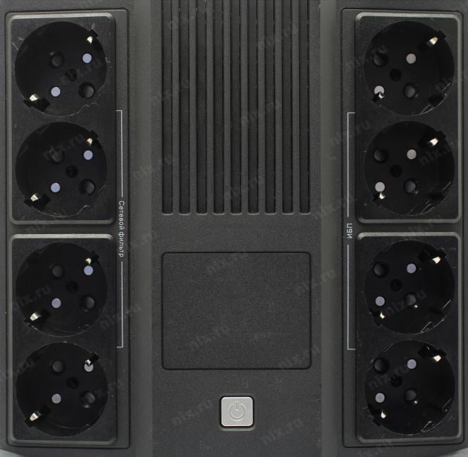 UPS 1000VA PowerMAN Brick  1000,  8  евро розеток