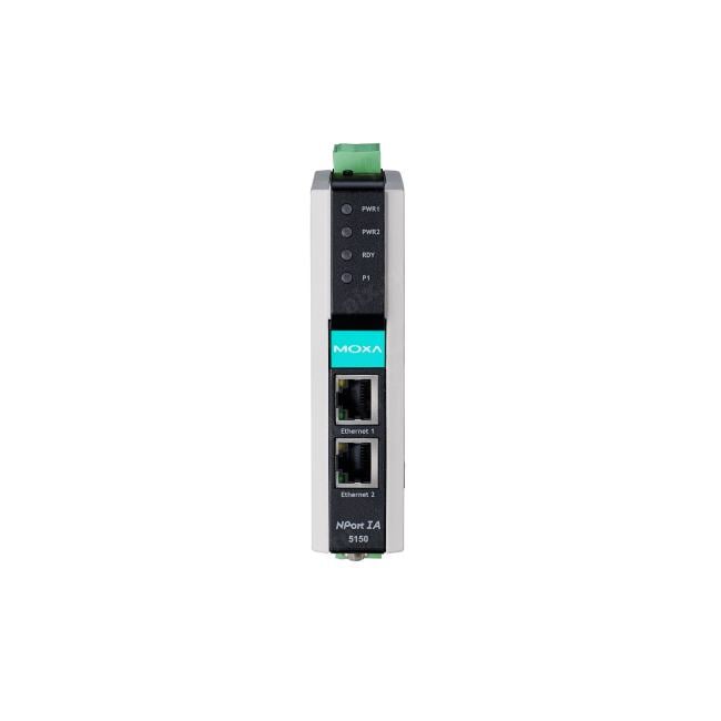 Преобразователь MOXA NPort IA-5150, 1×RS-232/422/485, 2×10/100BaseTX