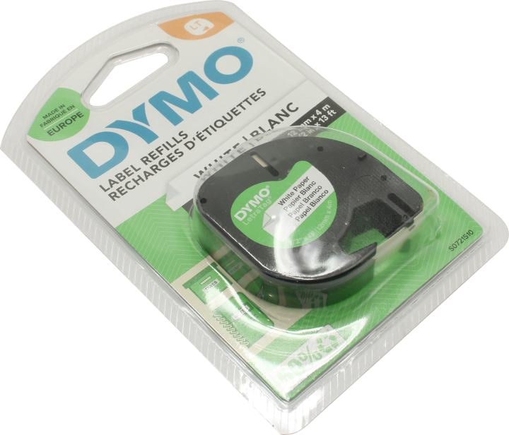 Лента DYMO S0721510, для LT-100H, 12ммx4м, бумажная