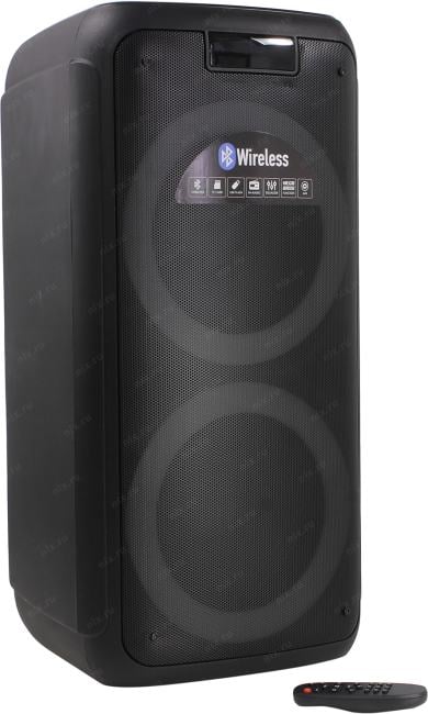 Колонка Ginzzu GM-202 (USB, Bluetooth, microSD,  FM, ПДУ, Li-Ion)