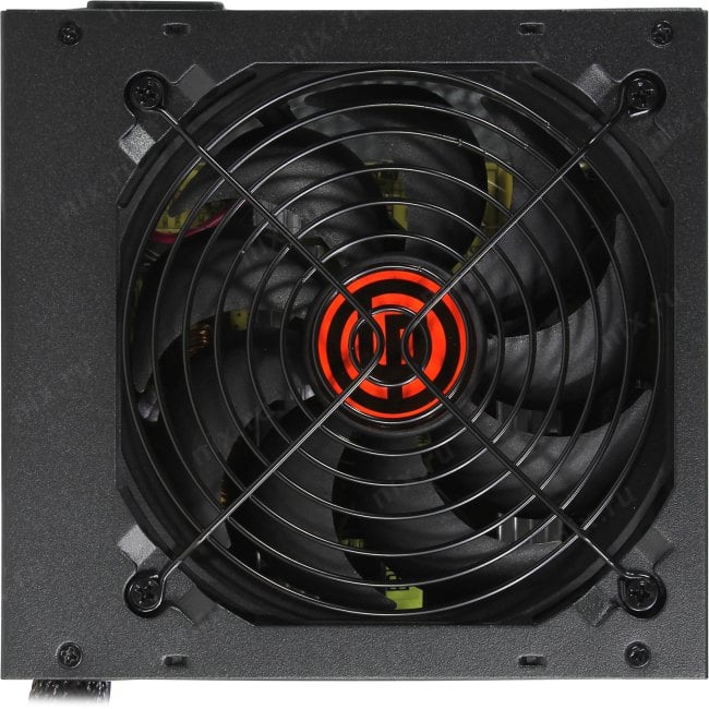 Блок питания Ginzzu CB650 12CM черный,24+4p,2 PCI-E(6+2), 4*SATA, 3*IDE,оплетка MB, кабель питания