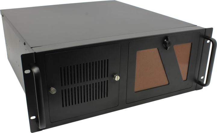 Корпус серверный Procase - EB430M, mITX, mATX, ATX, 8х3.5", 1х3.5"ext, 3х5.25", 2xUSB2.0, Rack, 4U, без БП, max - 2 БП, цвет чёрный, EB430M-B-0