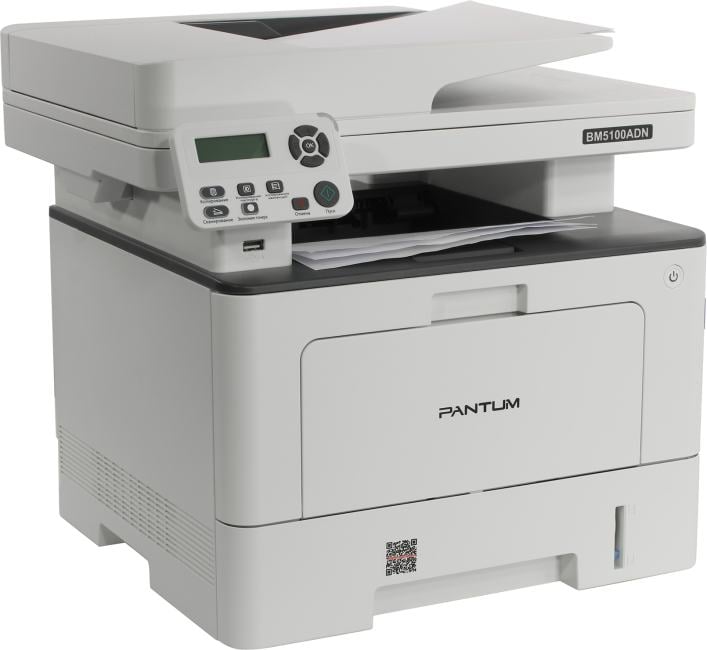 Pantum BM5100ADN МФУ, лазерное ЧБ, A4, C/P/S, дуплекс, автоподача, (A4,40 стр/мин,512Mb, LCD, USB2.0, двусторонняя печать, сетевой, DADF) {проектная модель}