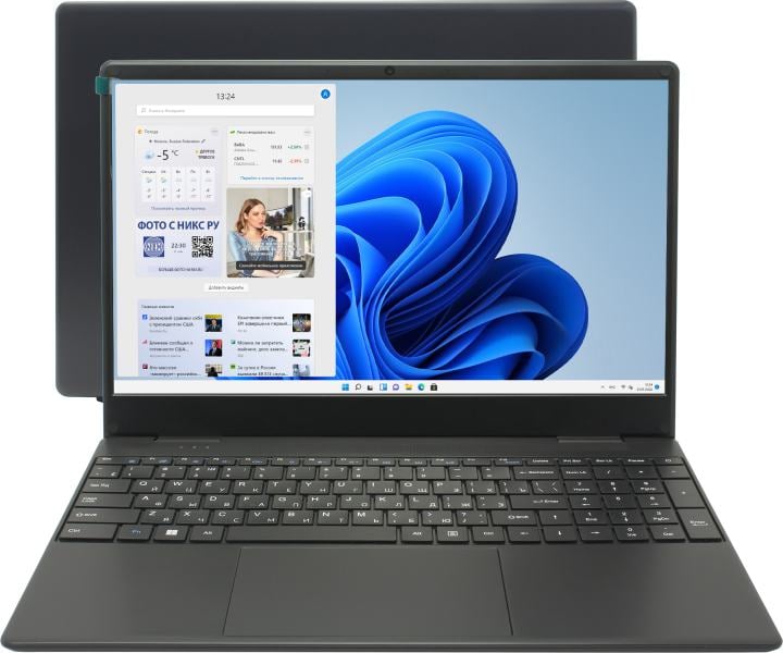 Ноутбук Hiper Workbook 15 U26-15FII5103R16S5WPG, 15.6", Core i5-1030NG7, 16ГБ, 512ГБ SSD