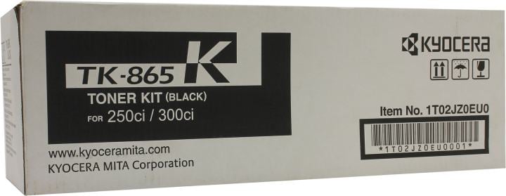 Картридж лазерный Kyocera TK-865K для Kyocera TASKalfa 250Ci/300Ci, черный, 20000 стр.