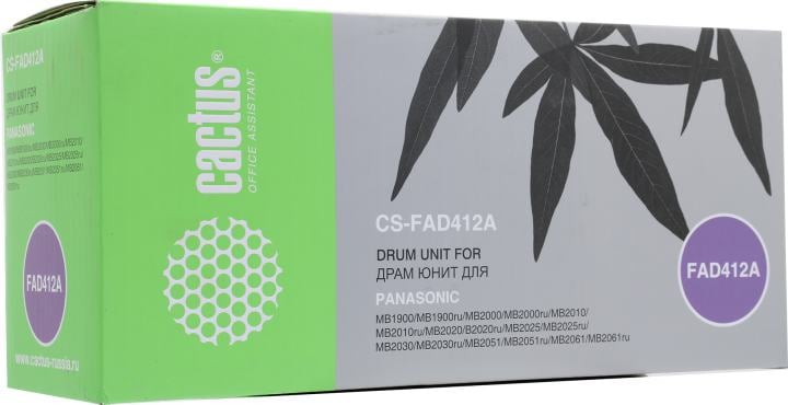 Барабан CACTUS - FAD412A, Лазерный, Черный, 6000стр, CS-FAD412A