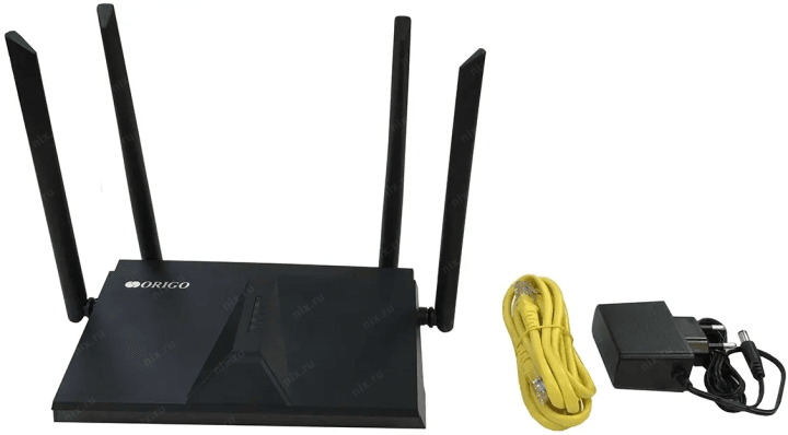 OWR1830AXG/A1A ORIGO Двухдиапазонный Wi-Fi 6 маршрутизатор AX1800, 1x1000Base-T WAN, 3x1000Base-T LAN,  4 внешние антенн