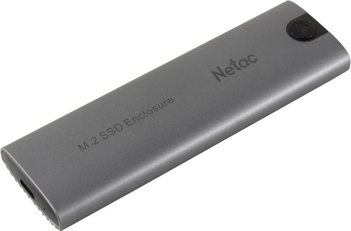 Netac <NT07WH51-32CA> (EXT BOX для внешнего подключения M2 NGFF/NVMe, USB-C  3.1,  Aluminum)