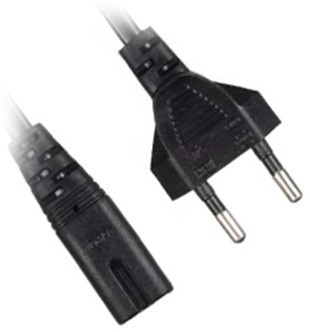 Кабель питания аудио-видео техники iOpen ACE023-1.8M (IEC-320-C7, 2-pin, 2x0.5мм?, 250В, 2.5A, черный, 1.8м)