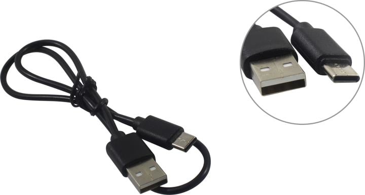 Кабель Гарнизон GCC-USB2-AMCM-0.5M, USB 2.0 AM – USB Type-C, 0.5м