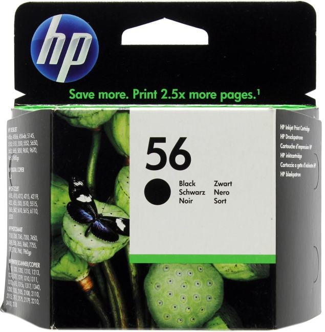 Картридж HP 56 Black C6656AE, для струйных принтеров
