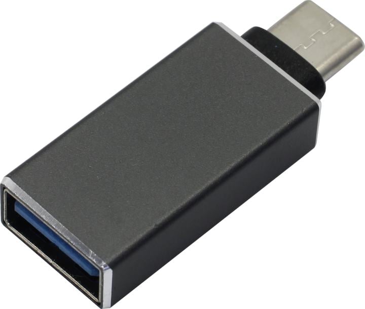 Переходник KS-IS KS-296 Grey, USB 3.0 A-F – USB-C M