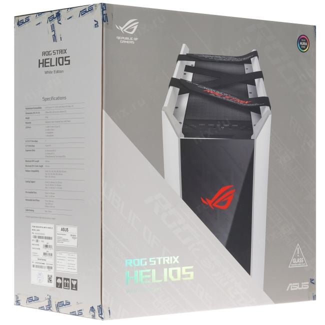 Miditower ASUS ROG STRIX HELIOS <GX601> White E-ATX без  БП, с окном