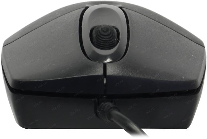 A4Tech Optical Mouse <OP-720-Black(1)>  (RTL) USB 3btn+Roll