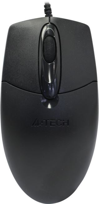 A4Tech Optical Mouse <OP-720-Black(1)>  (RTL) USB 3btn+Roll