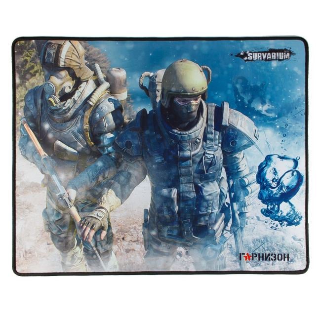 GMP-200 Коврик для мыши Гарнизон GMP-200, игровой, дизайн- игра Survarium, ткань/резина, размеры 437 x 350 x  3  мм