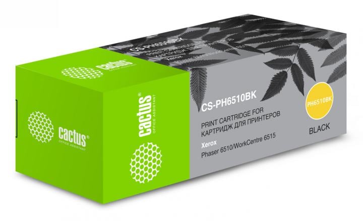 Картридж Cactus CS-PH6510BK Black для  Xerox  Phaser  6510DN/WC 6515DN