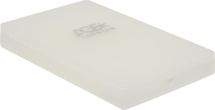 Внешний бокс AgeStar SUBCP1-White, 2.5" SATA HDD, USB 2.0