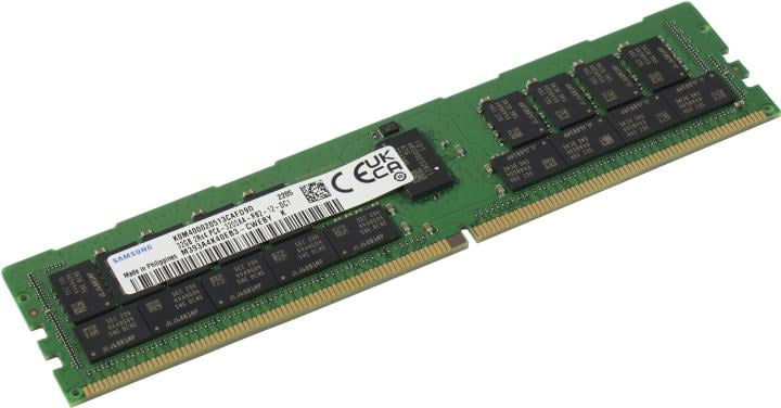 Оперативная память Samsung DDR4  32GB RDIMM (PC4-25600) 3200 Mbps ECC Reg 1.2V (M393A4K40EB3-CWE) 1 year, OEM, clean pull