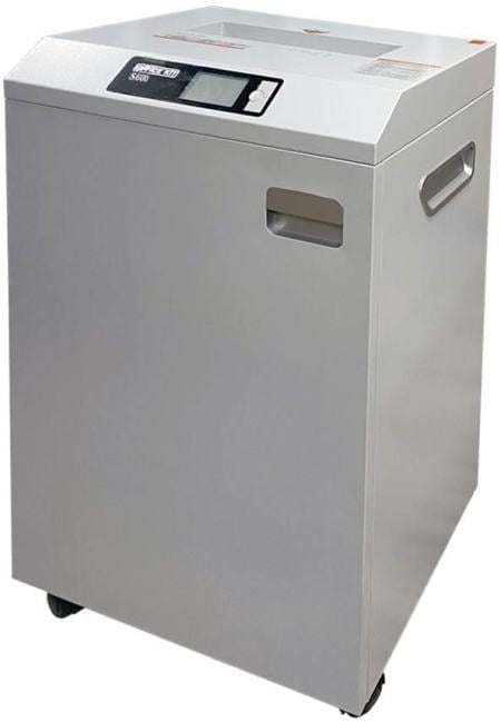 OK3900S600 Шредер Office Kit S600 3,9 серый (секр.Р-2) ленты 40лист. 60лтр. скрепки  скобы пл.карты CD