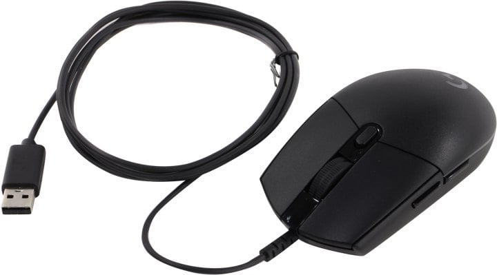Logitech G102 LIGHTSYNC Black Mouse <910-005823/910-005808>  (RTL) USB 6btn+Roll