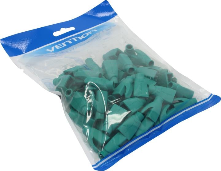 Vention <IODG0-50> Колпачок изолирующий для коннектора RJ-45 (уп-ка  50 шт, зелёный)