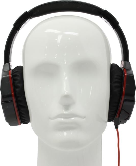 Наушники с микрофоном Bloody G500 Black-Red  (шнур  2.2м)