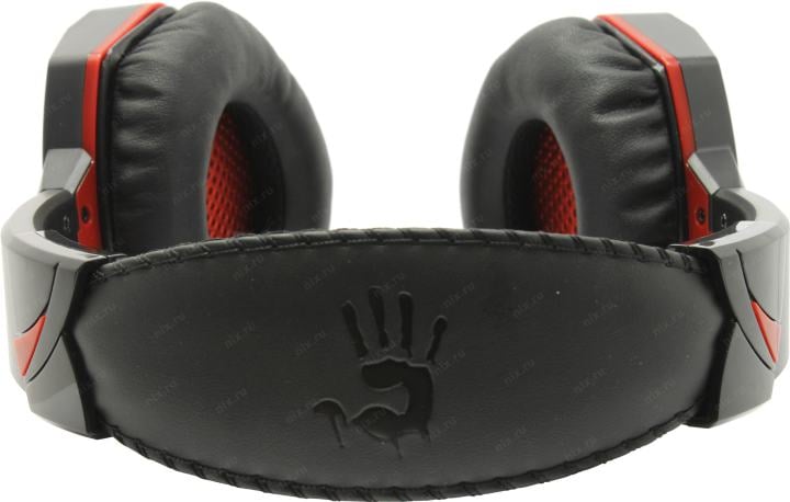 Наушники с микрофоном Bloody G500 Black-Red  (шнур  2.2м)