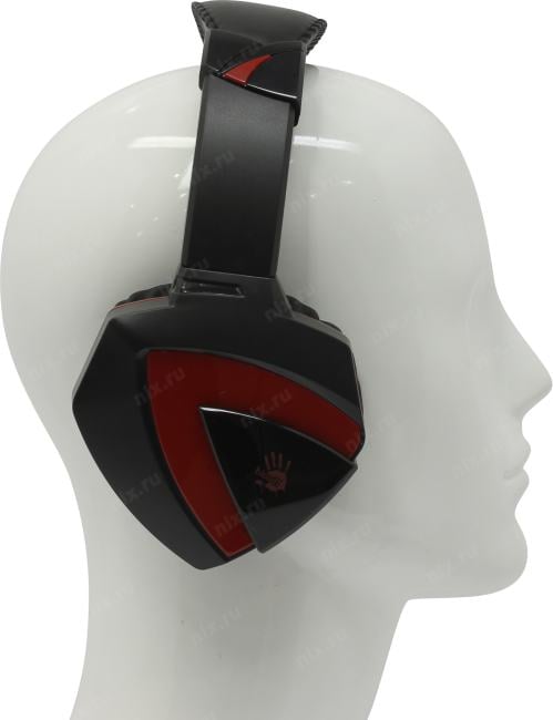 Наушники с микрофоном Bloody G500 Black-Red  (шнур  2.2м)