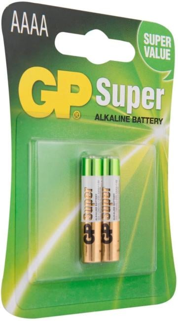 Батарея GP Super Alkaline GP 25A-2CR2  AAAA (2шт) блистер