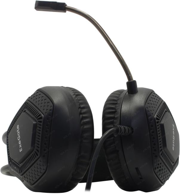 ExeGate Cosmos HS-704GL (объемный звук 7.1, длина кабеля 2.5м, динамик 50мм, 20-20000Гц, RGB подсветка, USB интерфейс, регулировка громкости, Color Box)