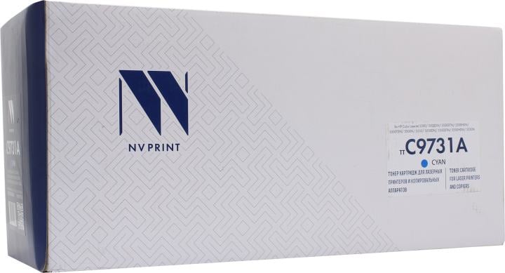 Картридж NV-Print аналог C9731A Cyan для  HP CLJ 5500/5550