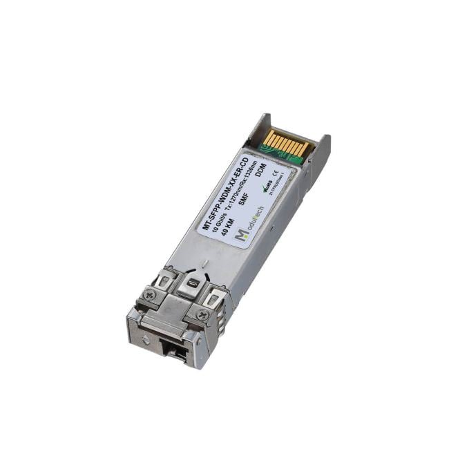 MT-SFPp-WDM-23-ER-CD Оптический трансивер SFP+ WDM, скорость передачи 10 Гбит/с, Tx:1270/Rx:1330 нм, 40  км,  SMF,  LC, DD