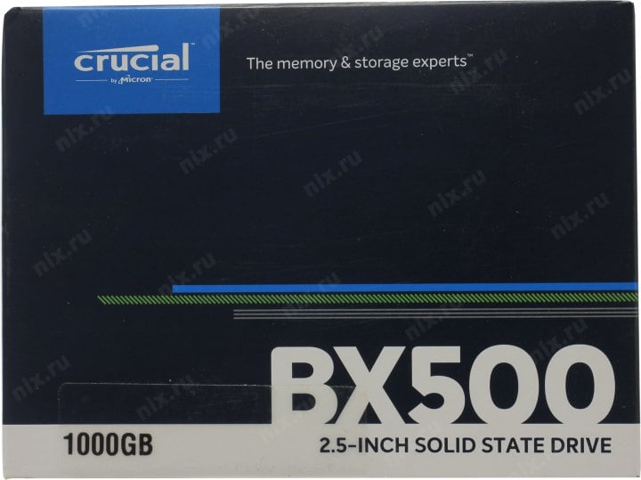 SSD 1 Tb SATA 6Gb/s Crucial BX500 <CT1000BX500SSD1>  2.5" 3D TLC