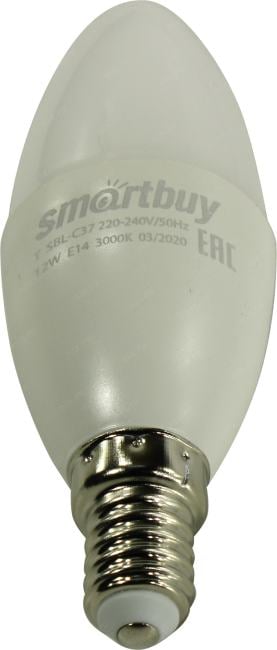 Smartbuy <SBL-C37-12-30K-E14> (E14, 960 люмен, 3000К,  12Вт,  220-240В)