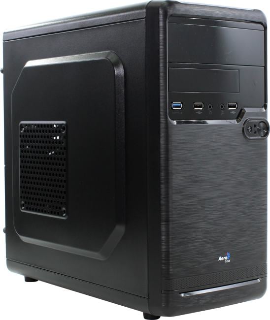 Корпус AeroCool Qs-182, mATX, Mini-Tower, черный, без БП