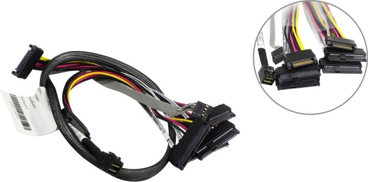 Кабель Amphenol RHS36-4819, HDmSAS→4×SAS, 75см