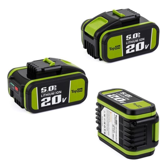 TopON TOP-PTGD-WX-20-5.0 Аккумулятор для Worx 20V 5.0Ah  (Li-Ion) PN: WA3570
