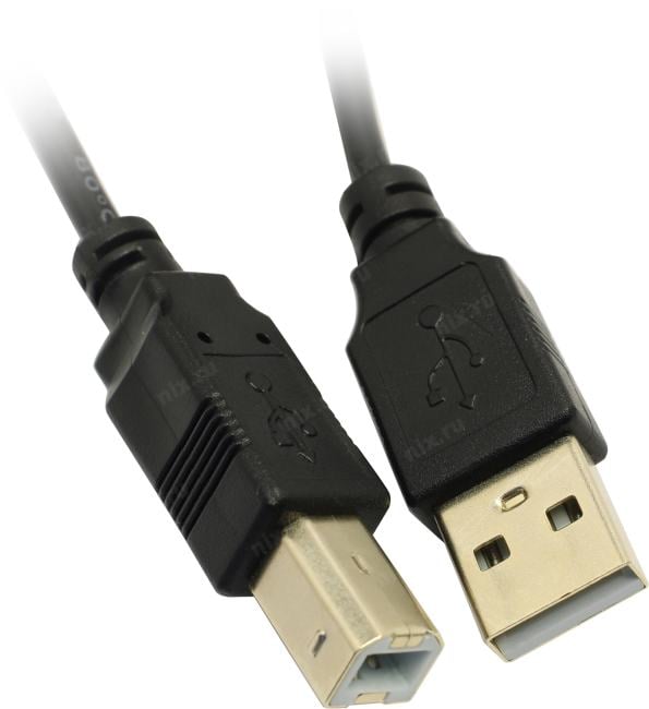 Exegate <EX138946RUS> Кабель USB 2.0 A-->B  1.8м 2 фильтра