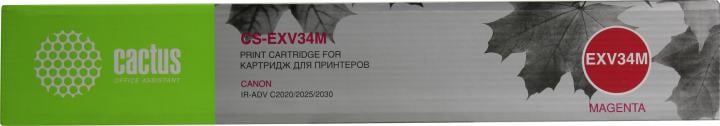 Тонер-картридж Cactus CS-EXV34M Magenta для  Canon  iR  Advance C2020/2025/2030