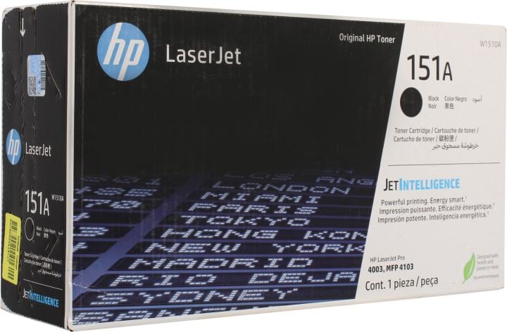 Картридж лазерный HP 151A W1510A черный бар.в компл. (3050стр.) для HP HP LJ pro 4003, MFP 4103