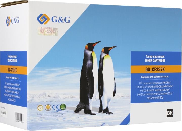 Картридж лазерный G&G GG-CF237X черный (25000стр.) для HP LJ M608n/M608dn/M609x/M631h/M631z/M632h/M633