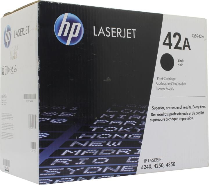Картридж HP Q5942A (№42A) BLACK  для HP  LJ 4250/4350 серии