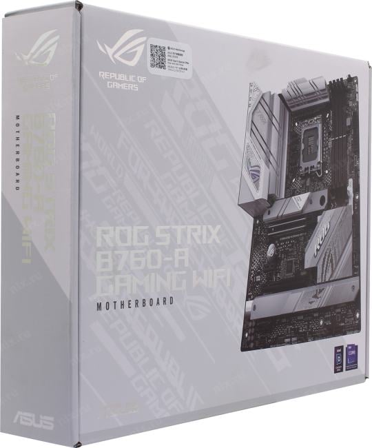 ASUS ROG STRIX B760-A GAMING WIFI (RTL) LGA1700 <B760> 2xPCI-E HDMI+DP 2.5GbLAN+WiFi  SATA ATX 4DDR5