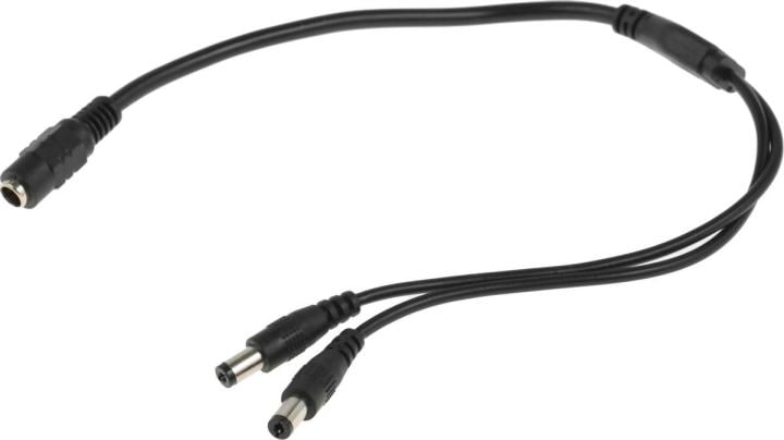 W-SP1-2H Разветвитель Falcon Eye  DC (m)/2xDC  (m) 0.4м черный