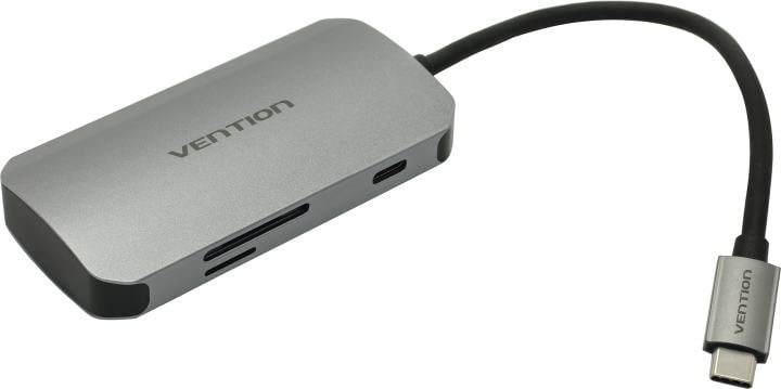 Хаб USB Vention TNHHB, USB 3.1, 3×USB 3.0, USB-C, кардридер