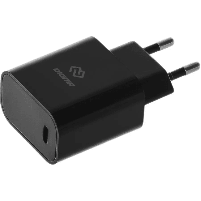 DGW2C0F010BK Сетевое зар./устр. Digma DGW2C 20W 3A (PD) USB-C  универсальное черный ()
